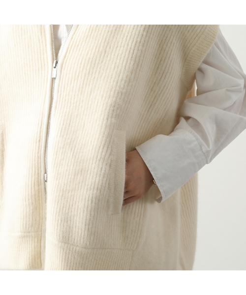 C.T. Plage C.T.plage Knit Vest CT24105 wool Zip Up