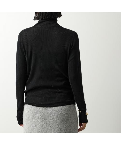 C.T. Plage C.T. Plage C.T. Plage Sweater Original light wool rib turtle 5540H-1