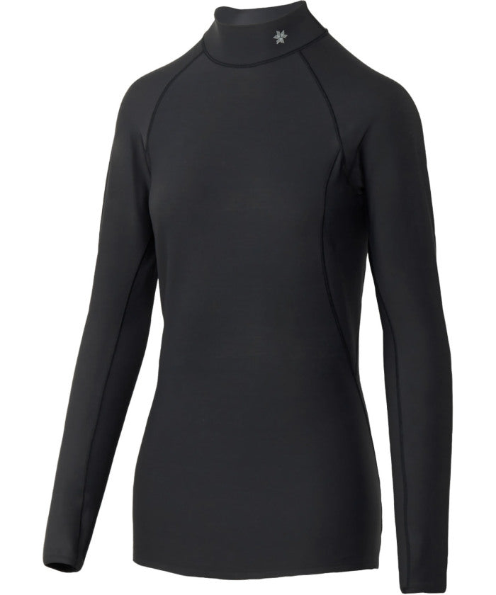 シースリーフィット C3fit シースリーフィット C3fit KODENSHI WARM HIGH NECK LONG SLEEVES 保温インナー アンダー ウェア レディース ウィメンズ （BK BLACK） BK BLACK