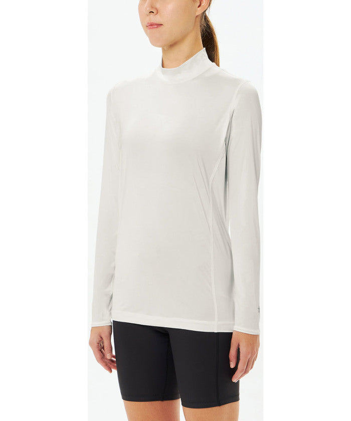 シースリーフィット C3fit シースリーフィット C3fit クーリングモックネックロングスリーブ ボディウェア レディース トップス Cooling Mock Neck Long Slee （BK ブラック） BK ブラック