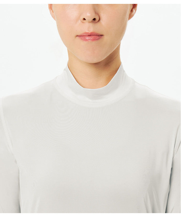 シースリーフィット C3fit シースリーフィット C3fit クーリングモックネックロングスリーブ ボディウェア レディース トップス Cooling Mock Neck Long Slee （BK ブラック） BK ブラック