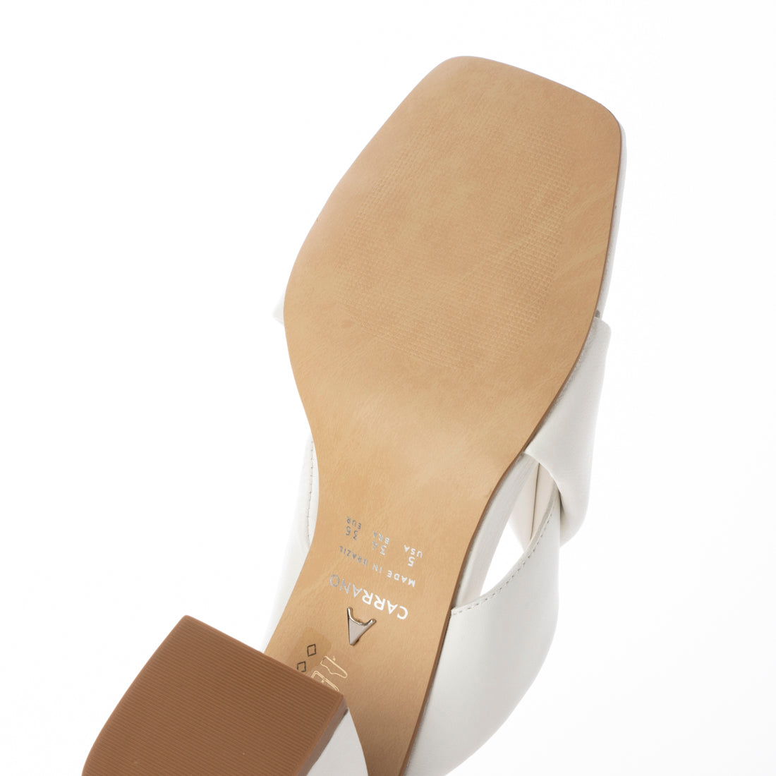 CARRANO chunky heel thong mule sandals