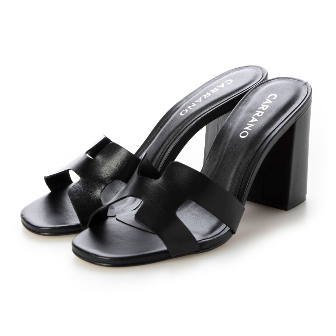 CARRANO 8.5cm heel mule sandals