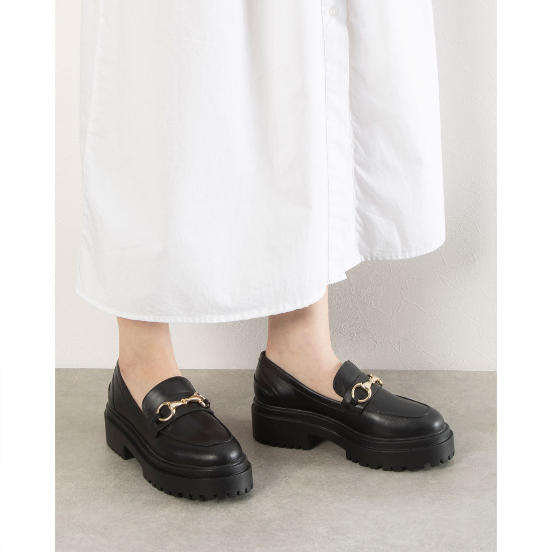 CARRANO Thick-soled Horsebit Loafers