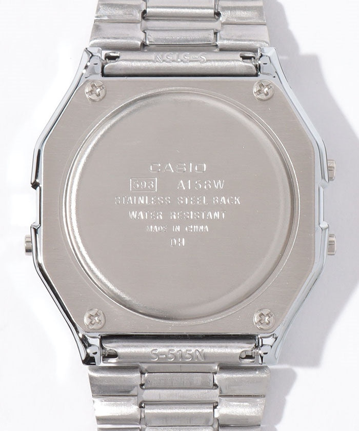 卡西歐 CASIO 日常生活用防水 手錶 卡西歐收藏 標準 數位手錶 銀色 便宜卡西歐 A158WA-1JH