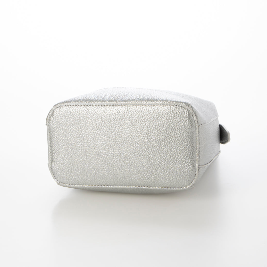 カシュカシュ cache cache シボ合皮ミニバゲットバッグ