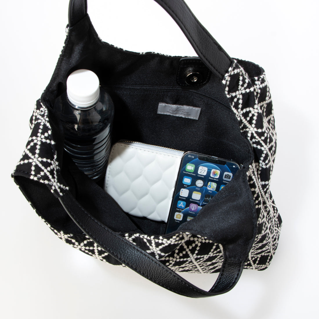 カシュカシュ cache cache WEB限定刺繍2本手トートバッグ