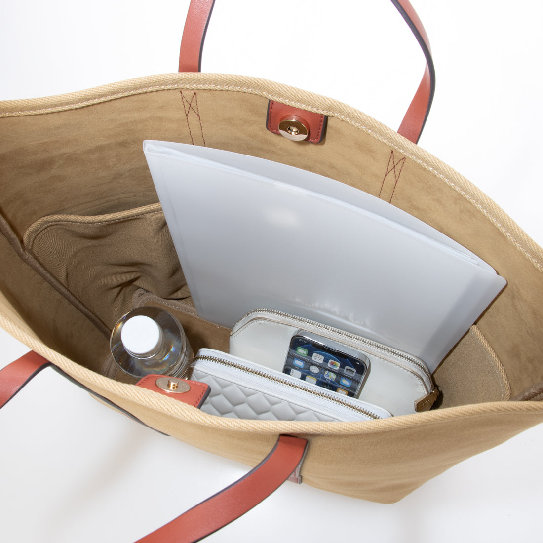 cache cache Twill Canvas Big Tote Bag