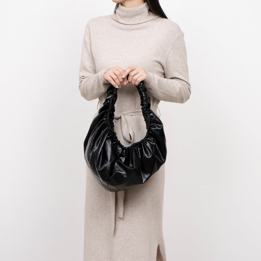 カシュカシュ cache cache ギャザーサークルショルダー