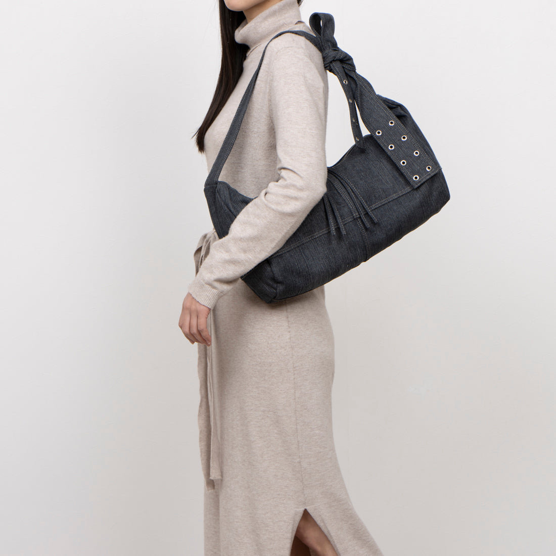 cache cache Ribbon Eyelet One-Shoulder