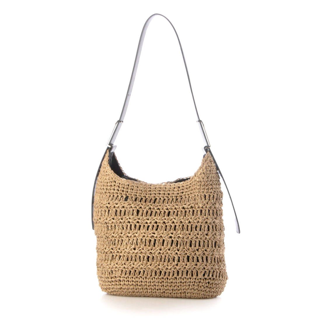 カシュカシュ cache cache フリーハンドル柄編トート （BK） BK