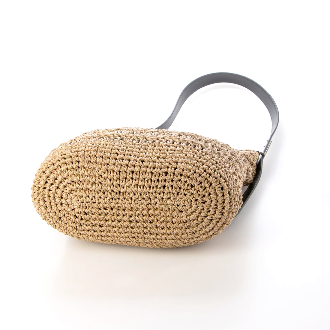 カシュカシュ cache cache フリーハンドル柄編トート （BK） BK