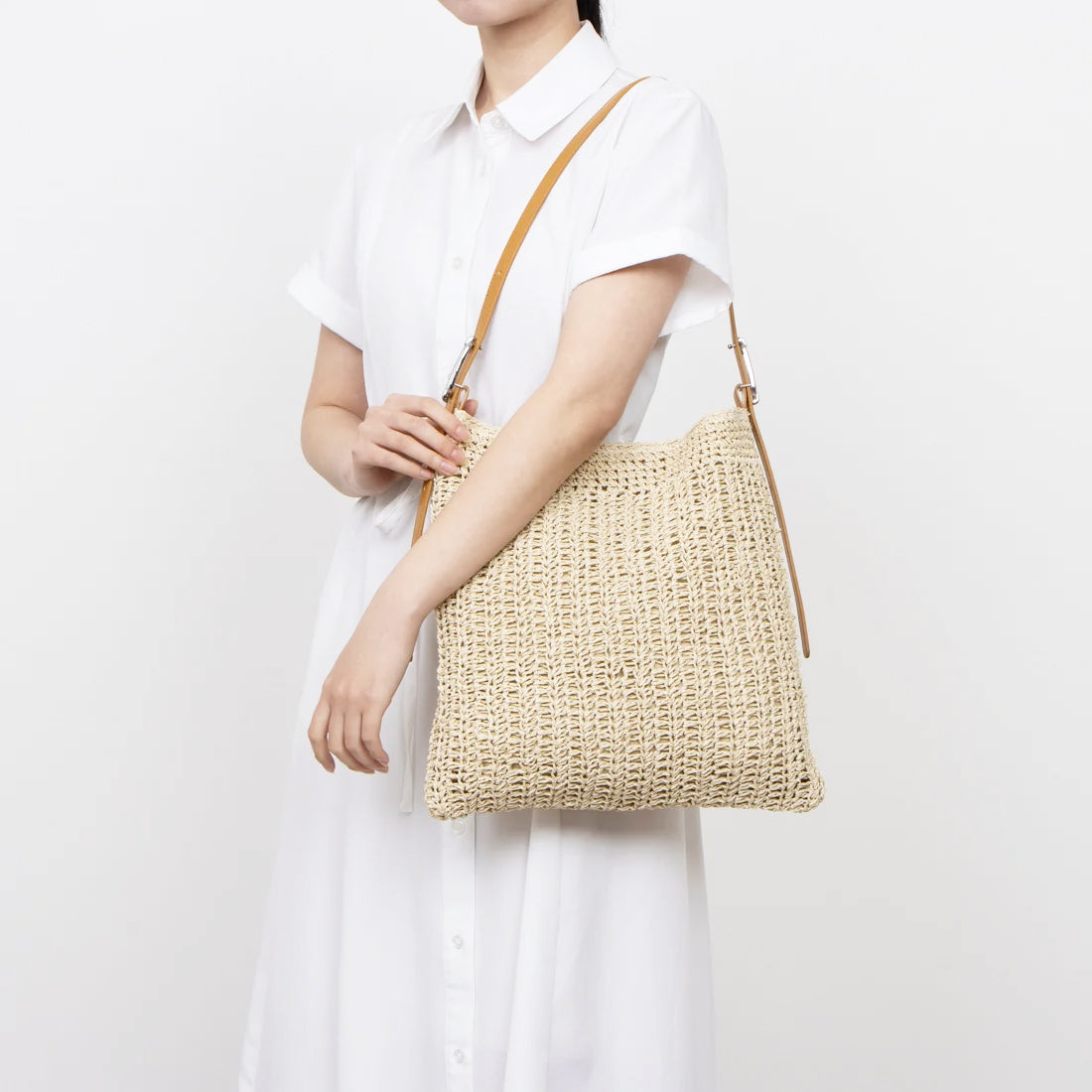 カシュカシュ cache cache フリーハンドルクロッシェトート （BK） BK
