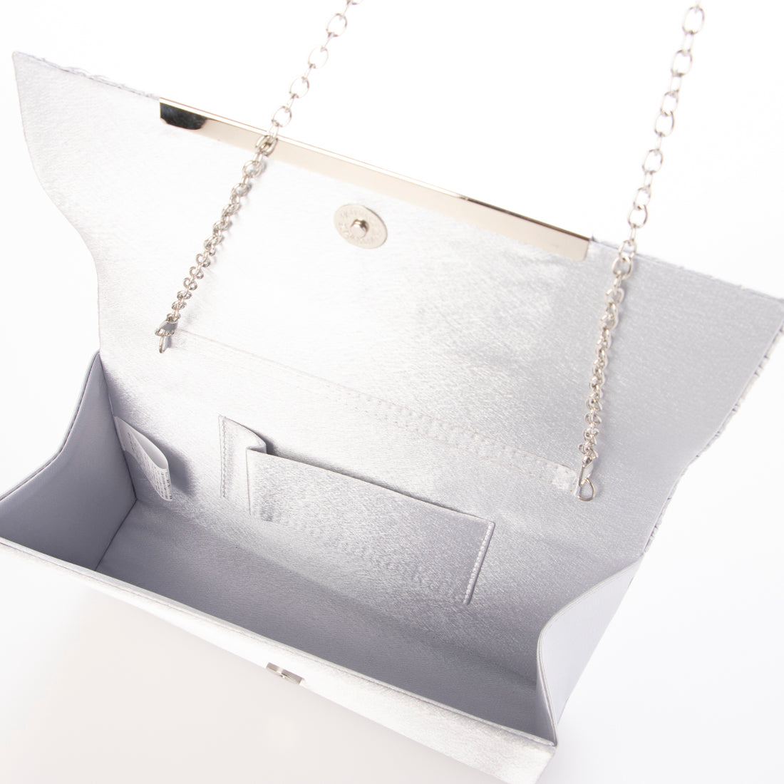 カシュカシュ cache cache チェーンショルダー付きクラッチバッグ （SV） SV