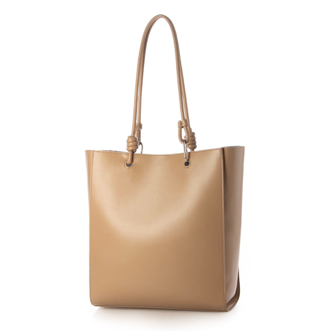 カシュカシュ cache cache アシンメトリーハンドルトートバッグ （BE） BE