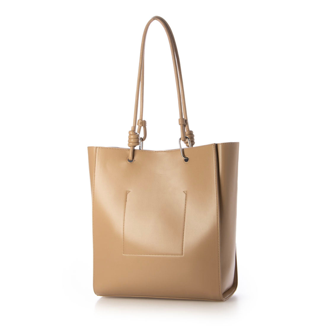 カシュカシュ cache cache アシンメトリーハンドルトートバッグ （BE） BE