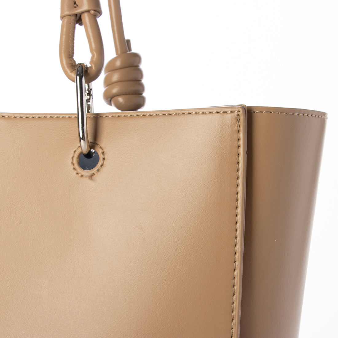 カシュカシュ cache cache アシンメトリーハンドルトートバッグ （BE） BE