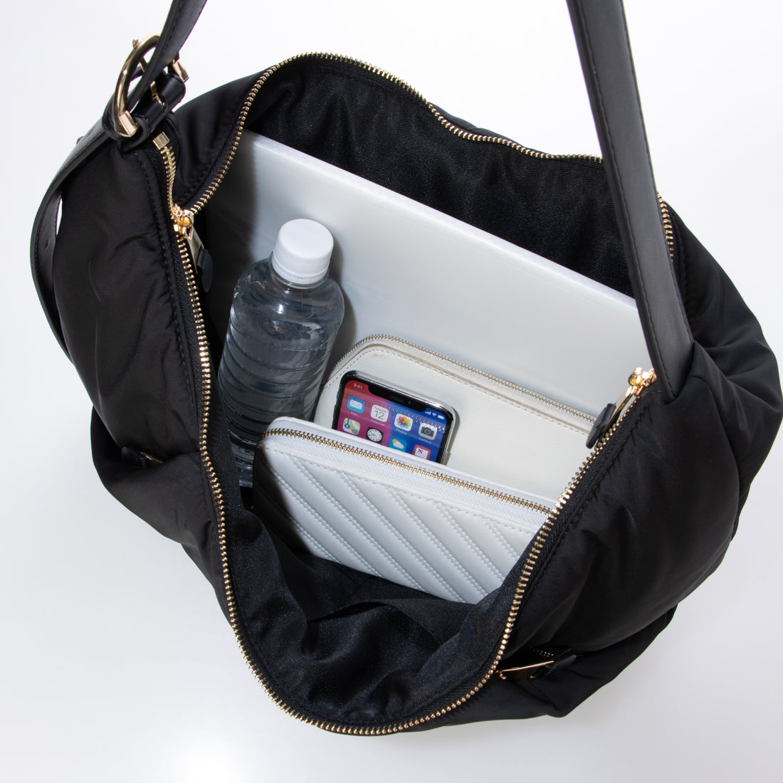 カシュカシュ cache cache パテッドハンモックバッグ （BK） BK