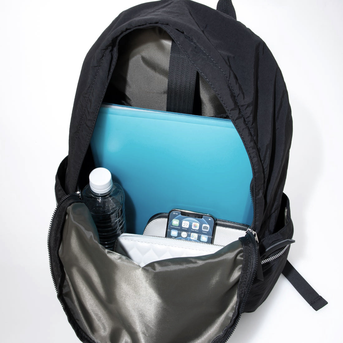 カシュカシュ cache cache 10ポケットナイロンリュック （BK） BK