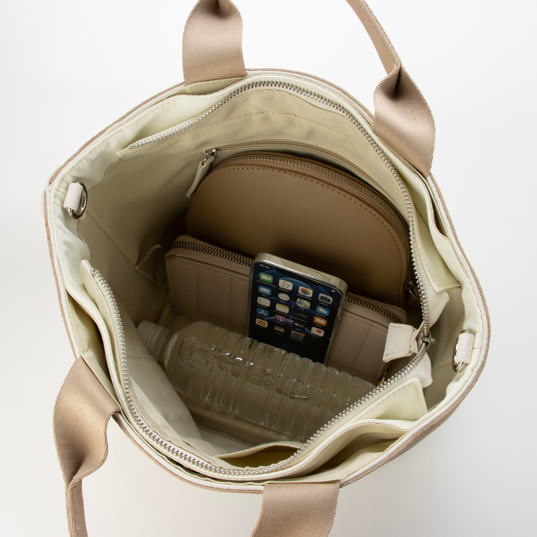 カシュカシュ cache cache シュリンク2wayトート （アイボリー） アイボリー