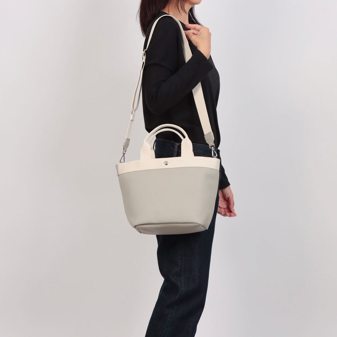 カシュカシュ cache cache シュリンク2wayトート （アイボリー） アイボリー