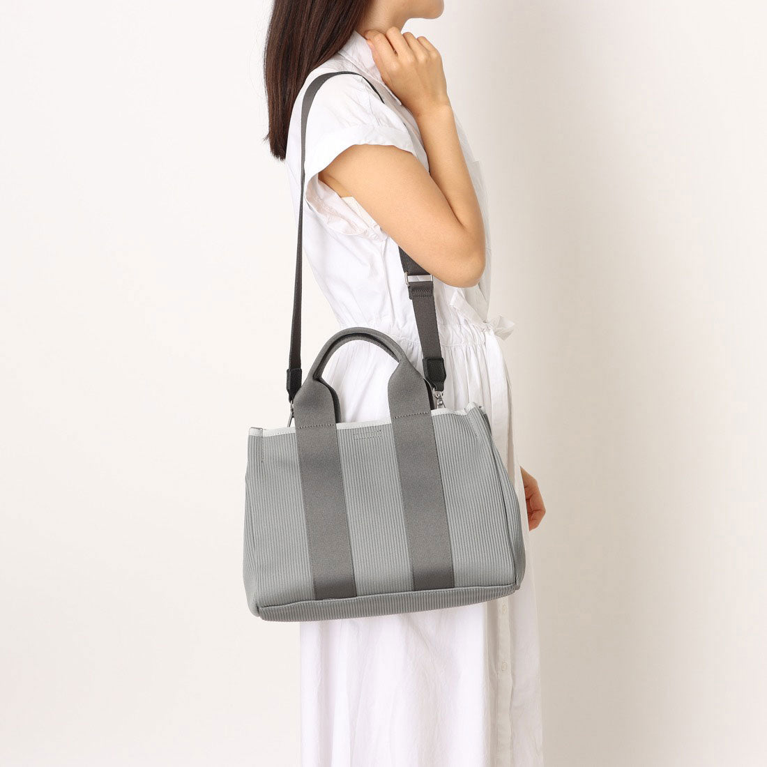 カシュカシュ cache cache ジャガードニットスクエア2wayトート （OR） OR