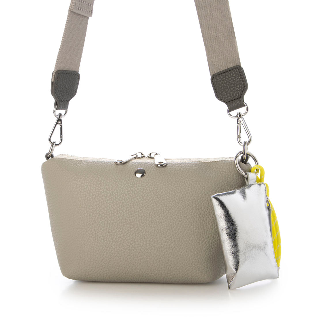 カシュカシュ cache cache VERYコラボ ミニポーチ付きシュリンクショルダー （LGY） LGY