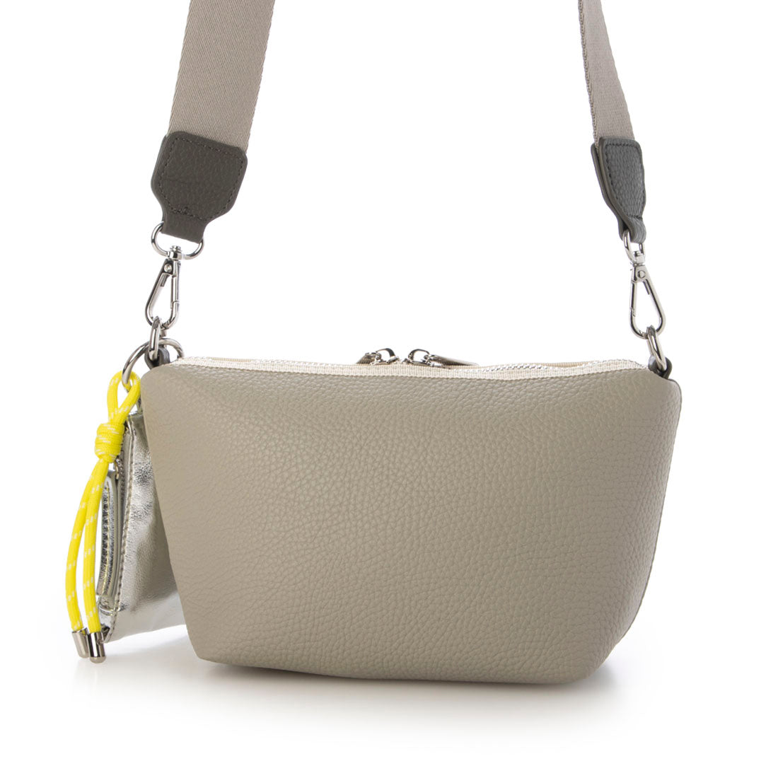 カシュカシュ cache cache VERYコラボ ミニポーチ付きシュリンクショルダー （LGY） LGY