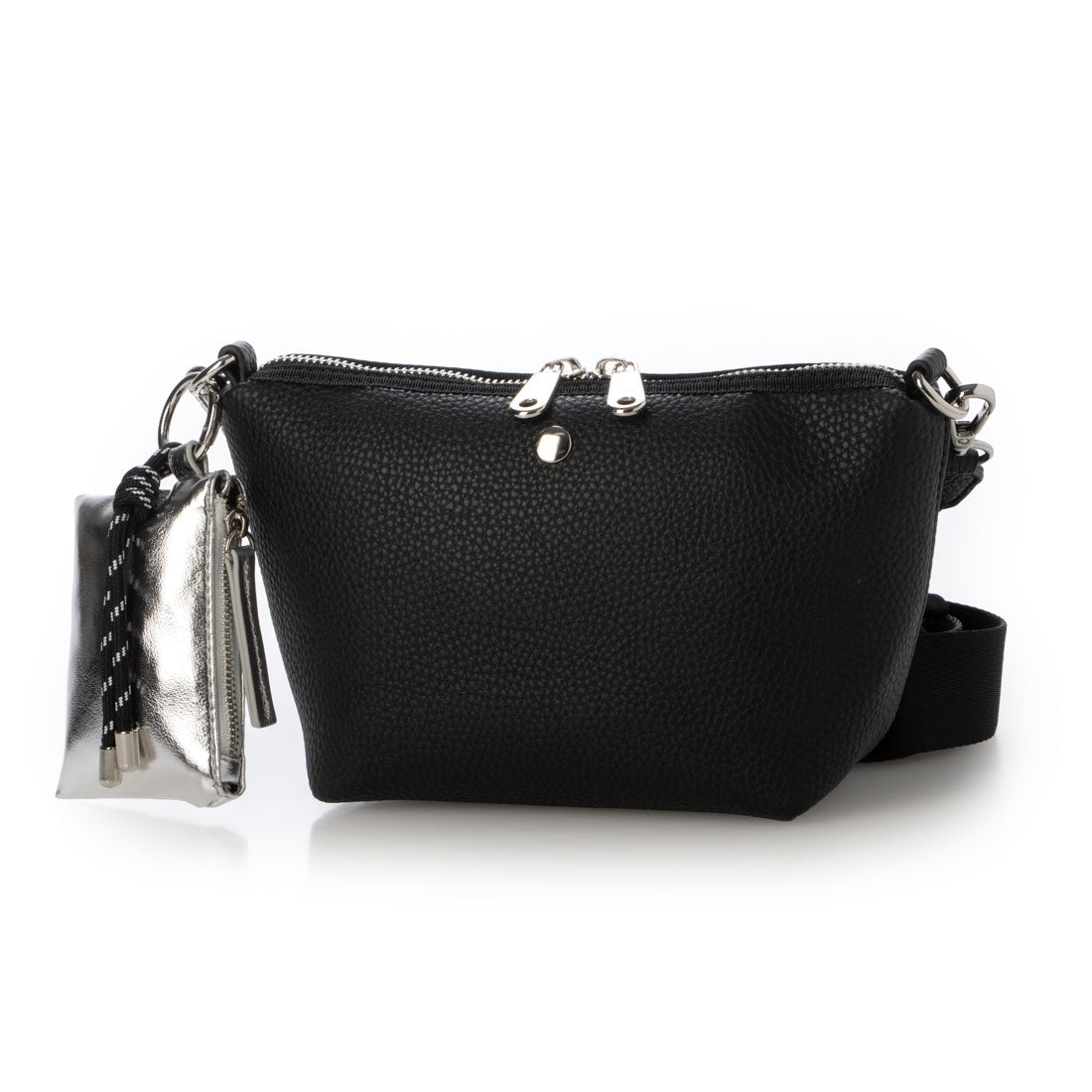 カシュカシュ cache cache VERYコラボ ミニポーチ付きシュリンクショルダー （BK） BK