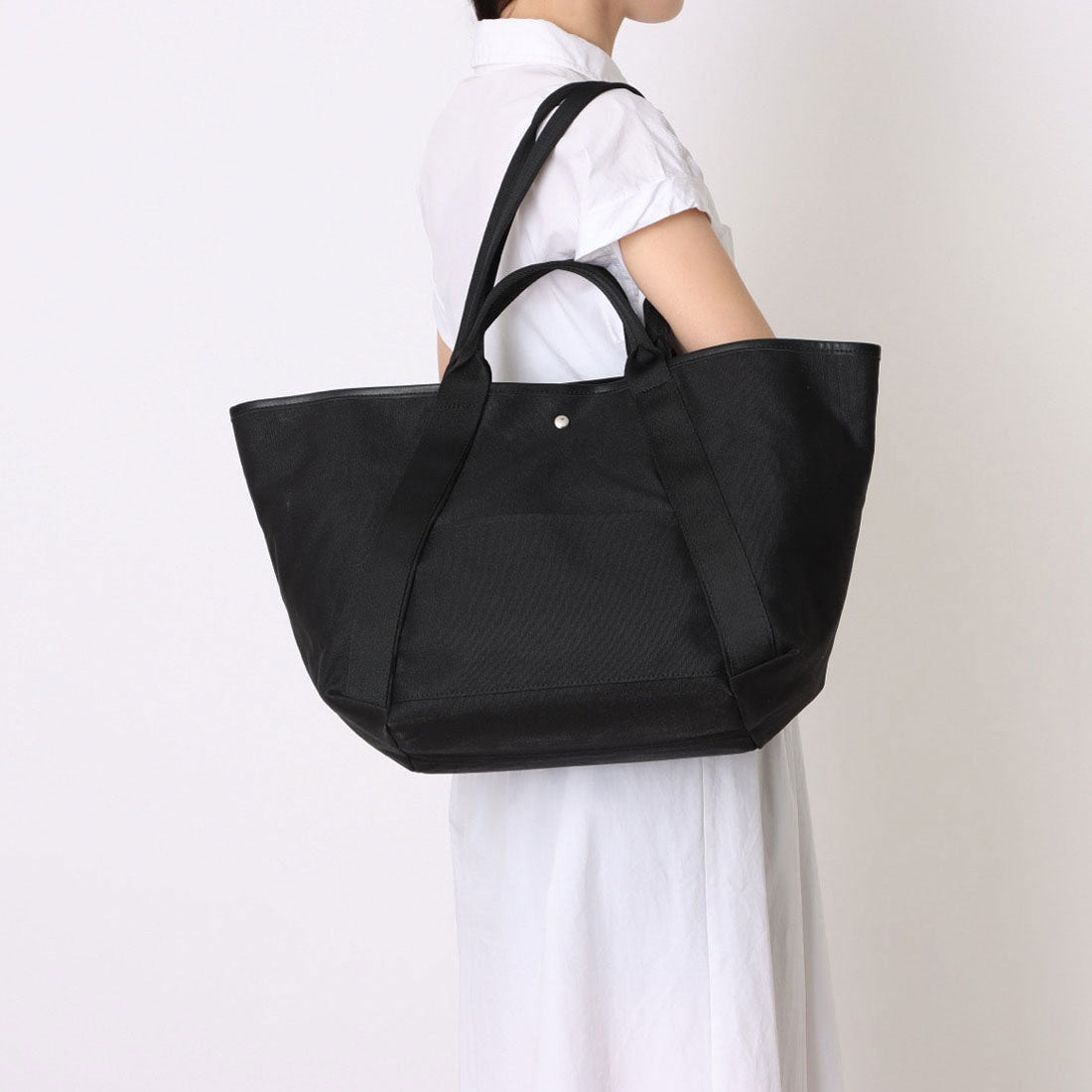 カシュカシュ cache cache 2WAYビッグキャンバストートバッグ （BK） BK