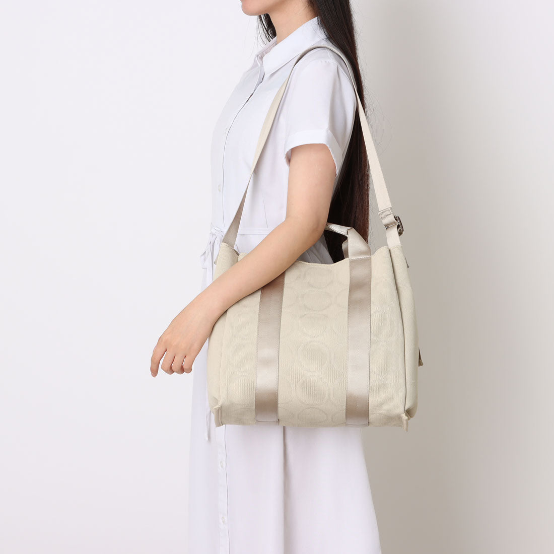 カシュカシュ cache cache オリジナルサークルジャガード2wayトート （BK） BK