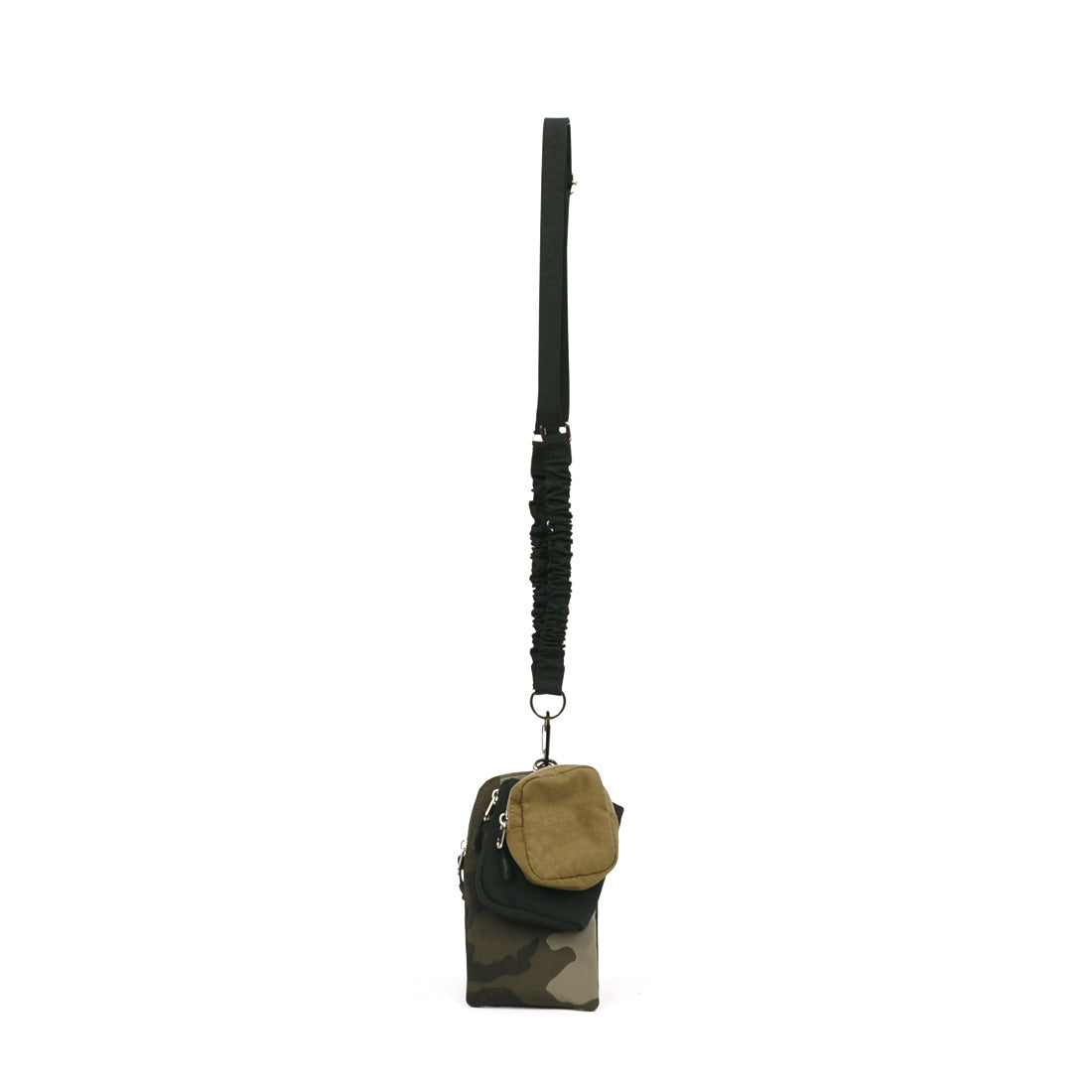 カシュカシュ cache cache バンジーコードナイロンスマホショルダー,CAMO