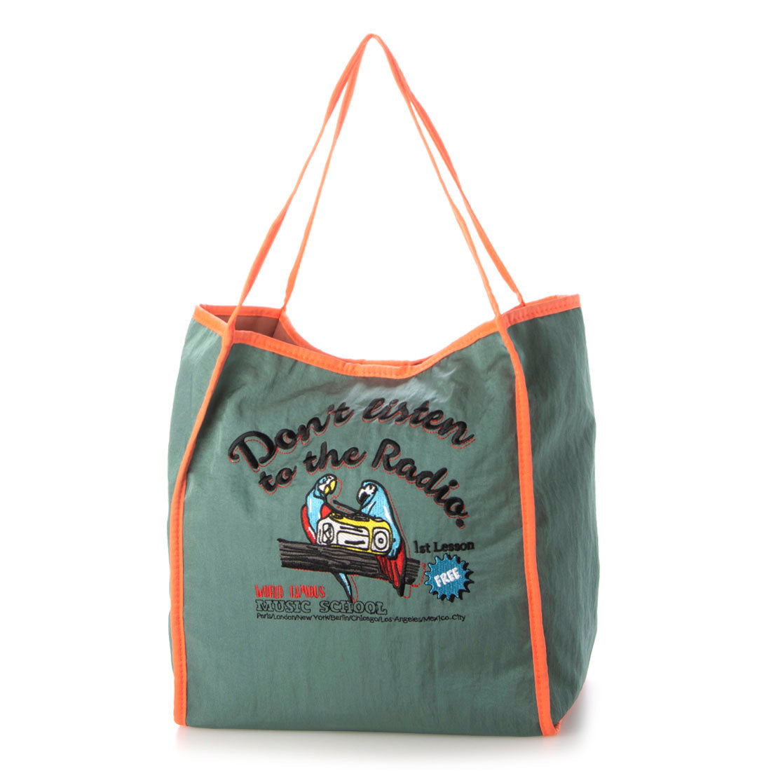 ＜ロングセラー＞カシュカシュ cache cache アソート柄刺繍トートバッグ （GN） GN