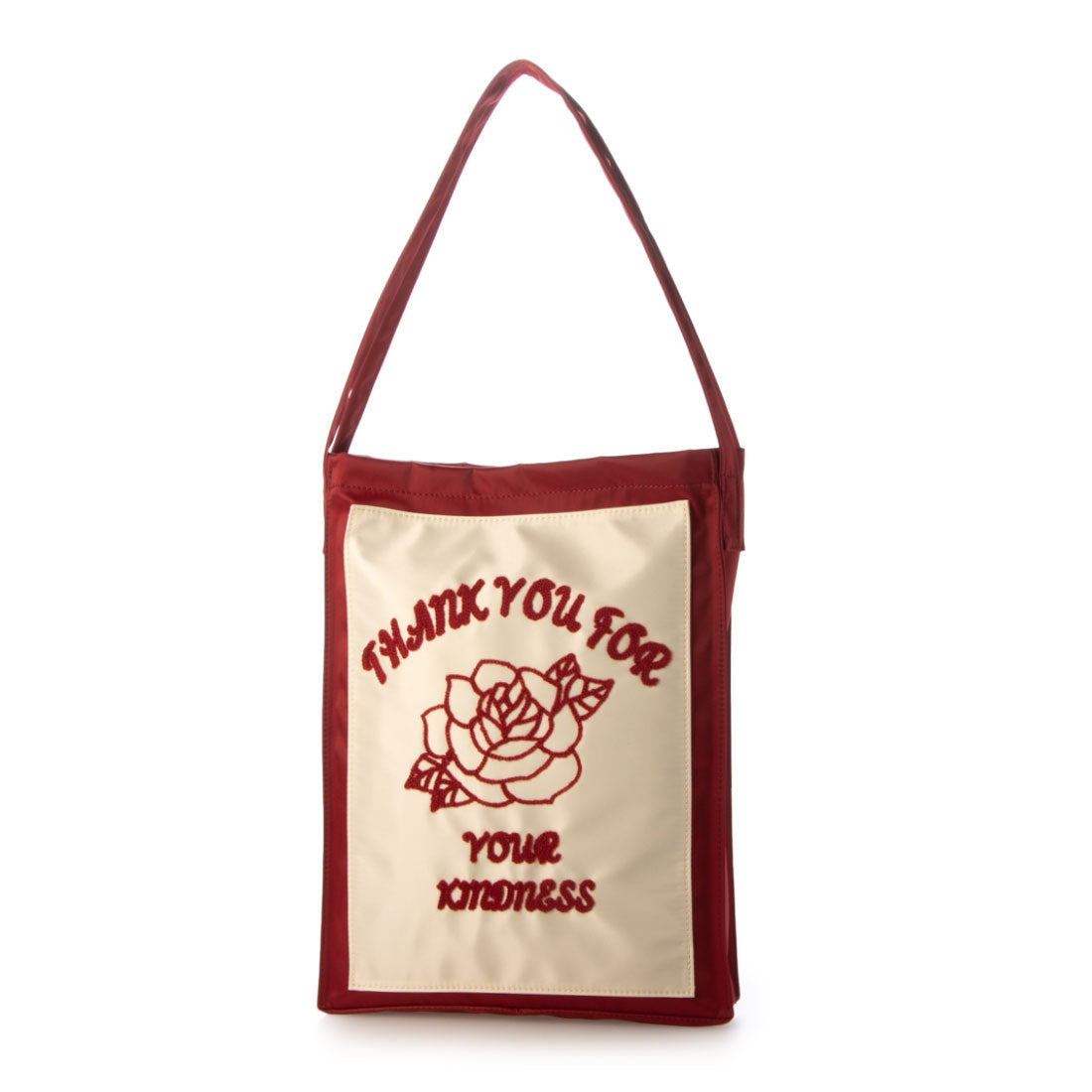 カシュカシュ cache cache チェーンステッチ刺繍トートバッグ,RE