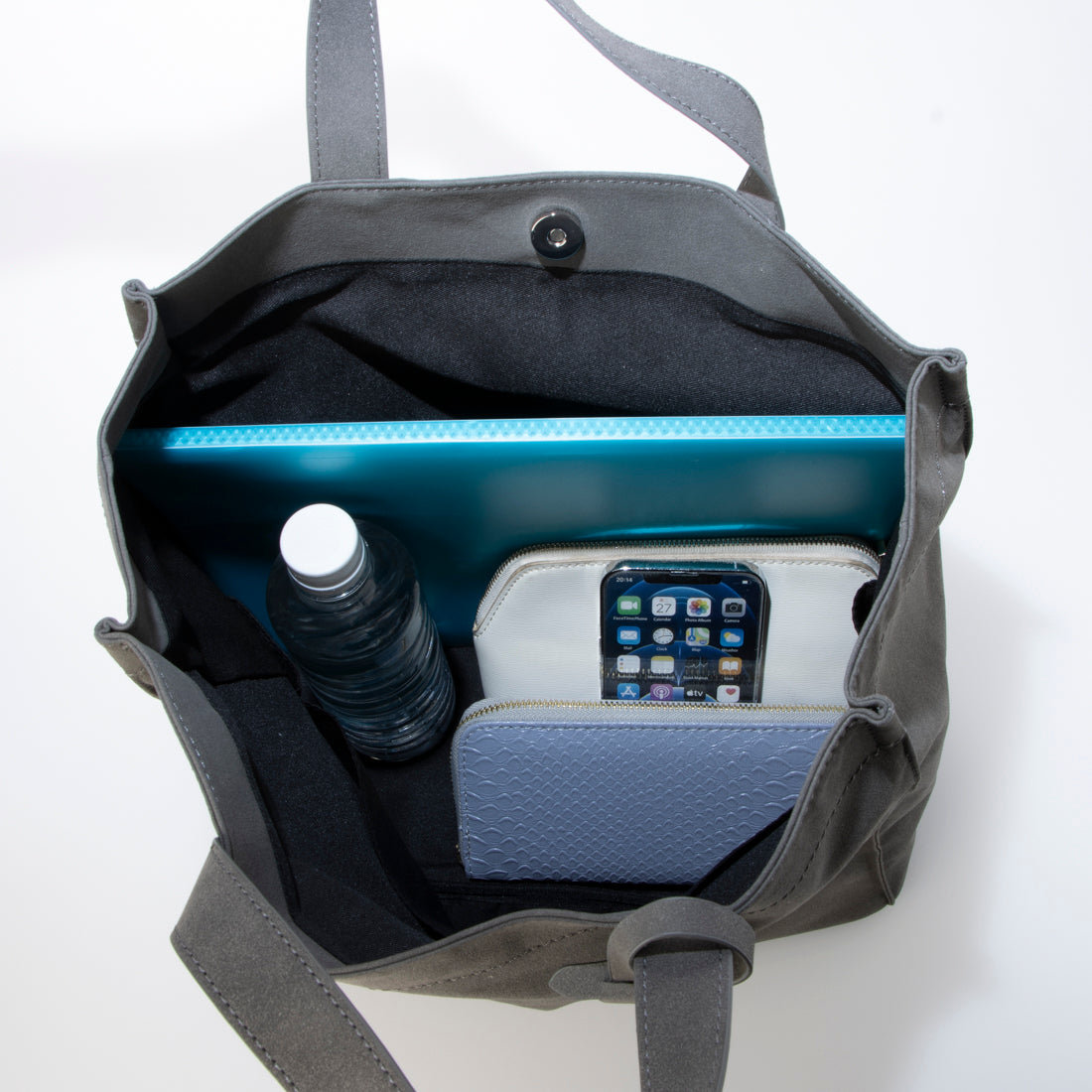 カシュカシュ cache cache スエード調ショッパートートバッグ