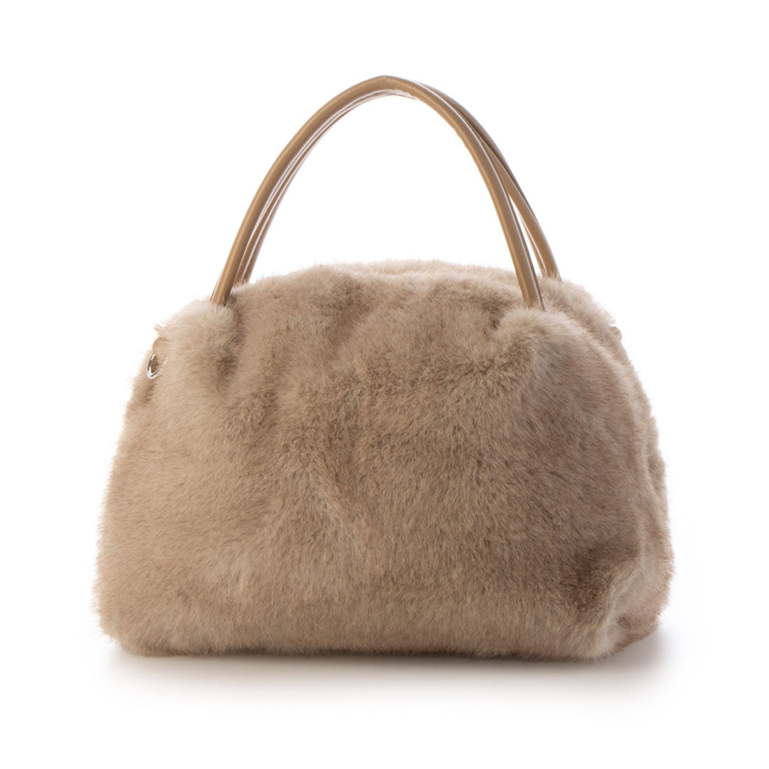 Cache Cache Mink-style Eco Fur 2-way Box Tote Bag