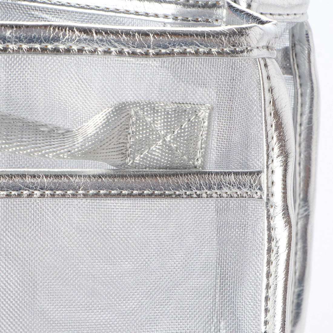 ＜ロングセラー＞カシュカシュ cache cache メタリックチュールバッグインバッグ （シルバー） SV