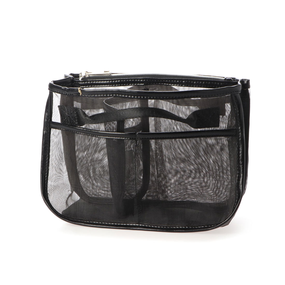＜ロングセラー＞カシュカシュ cache cache メタリックチュールバッグインバッグ （ブラック） BK