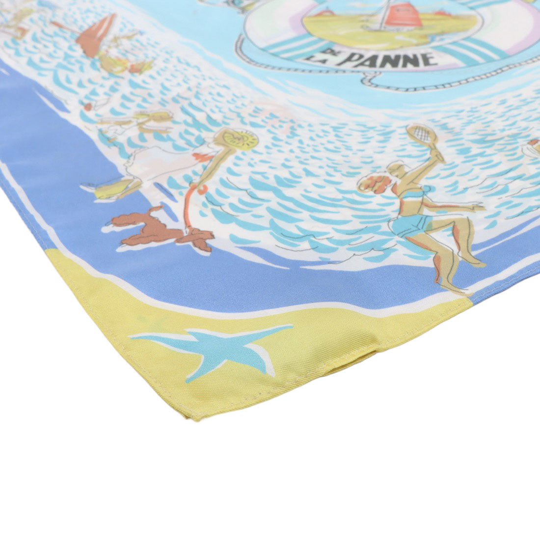 カシュネ cache nez 横浜アーカイブツイルスカーフ「ベルギーの海」 （BL） BL