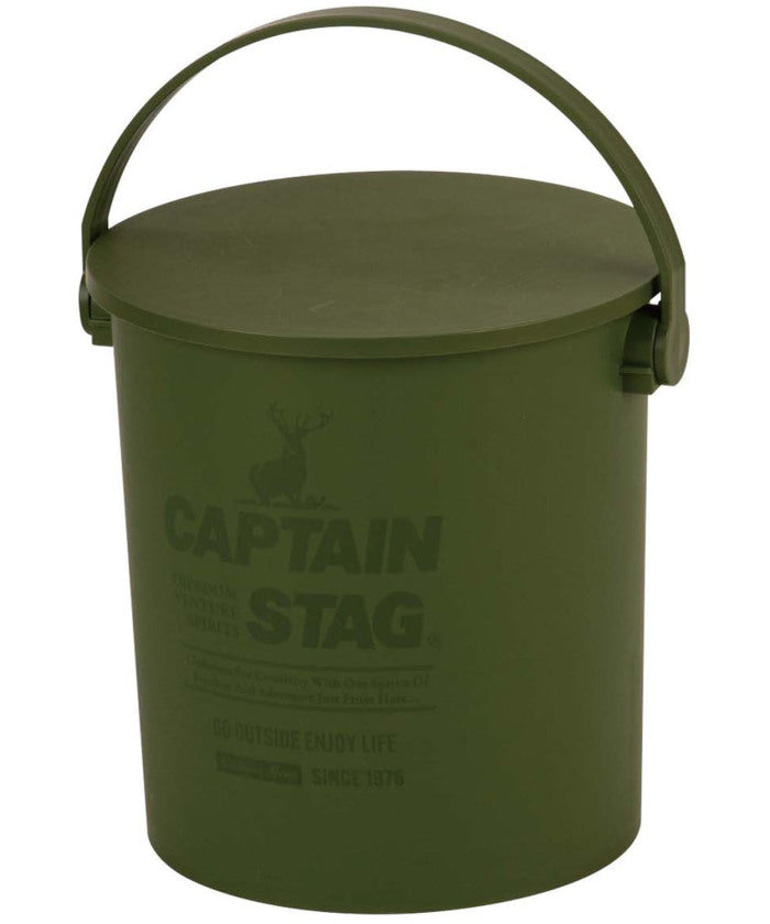 キャプテンスタッグ CAPTAIN STAG CAPTAIN STAG キャプテンスタッグ アウトドア 座れるバケツ15L オリーブ UM1616 （-） -