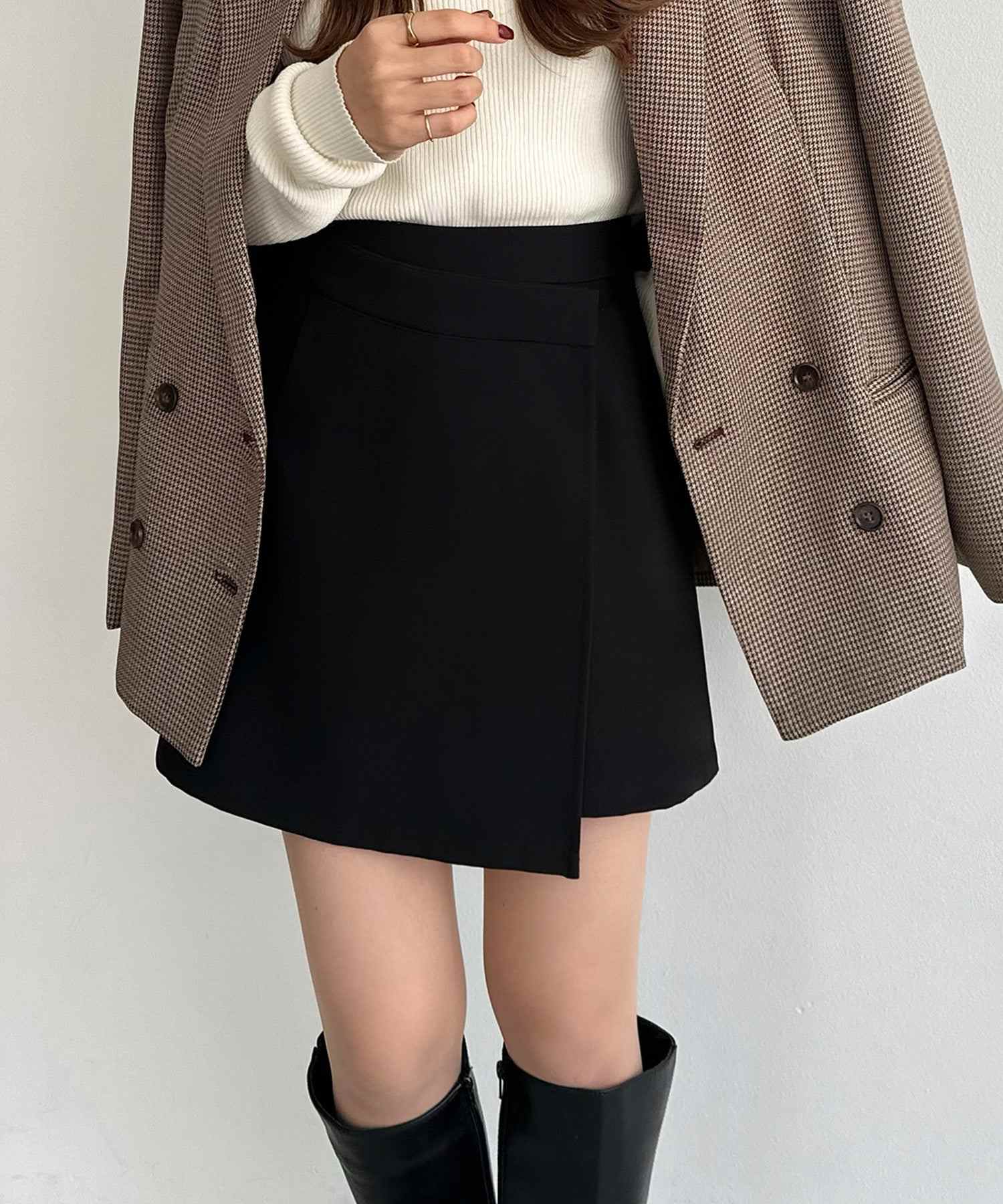 カラウティア callautia callautia ラップスカート風ショートパンツ