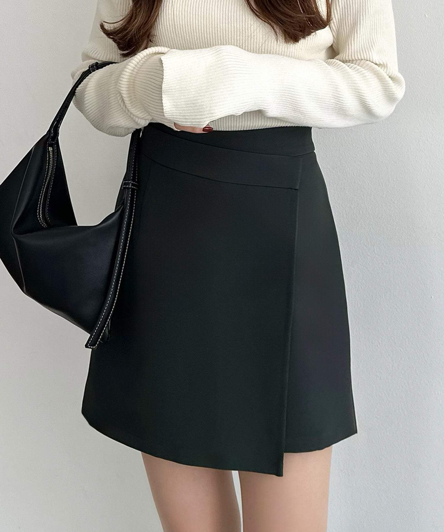 Callautia callautia wrap skirt-style shorts