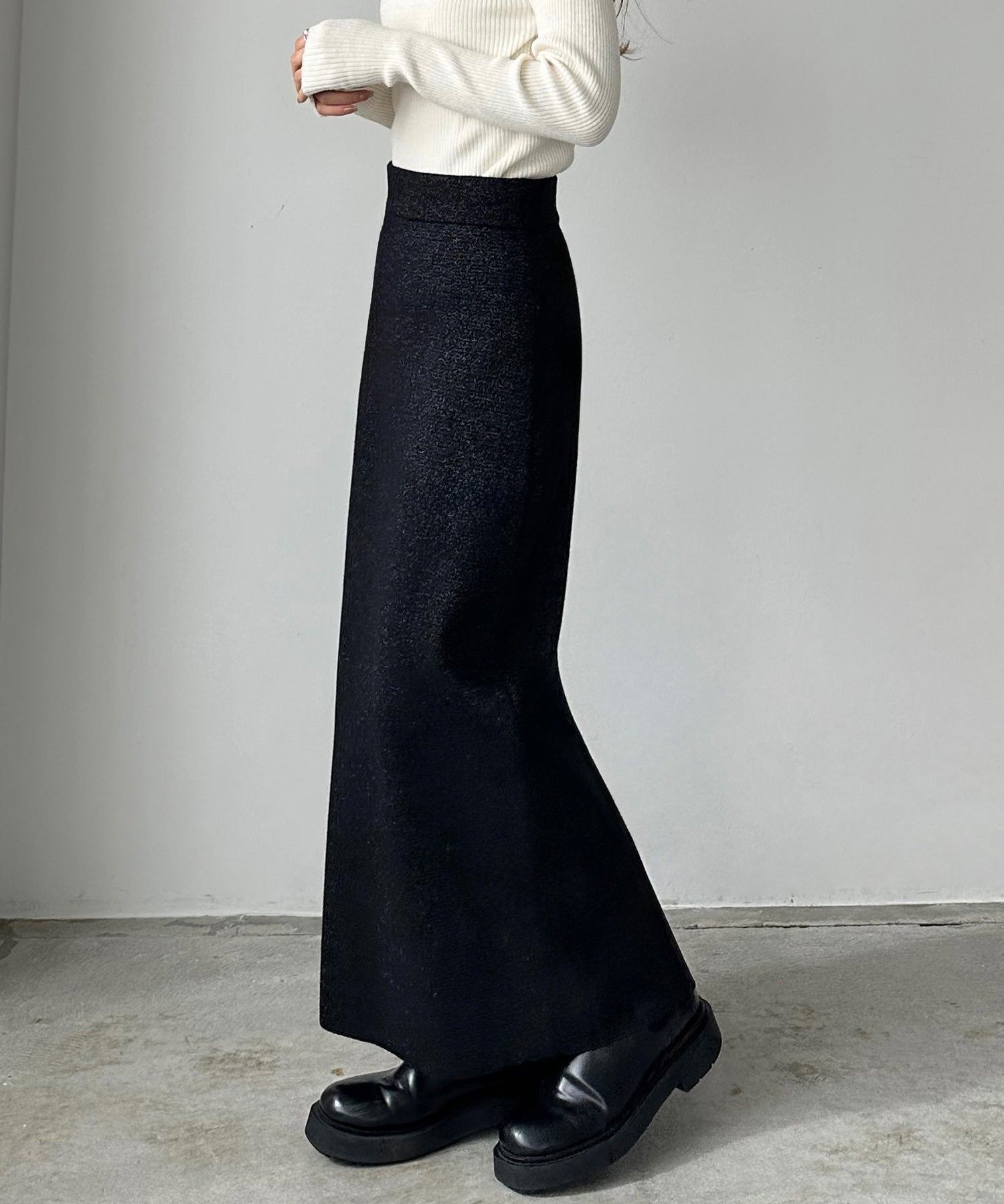 カラウティア callautia callautia ラメニットペンシルスカート