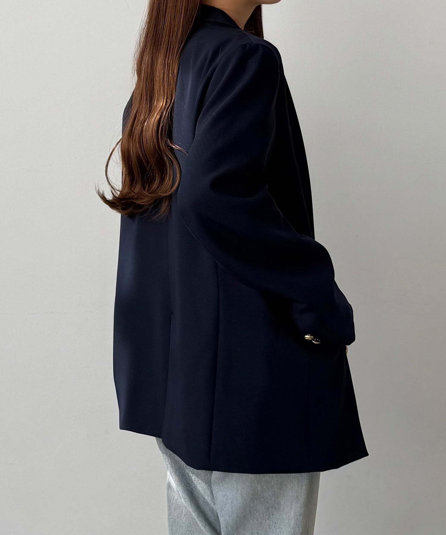 カラウティア callautia callautia ゴールドボタンテーラードジャケット