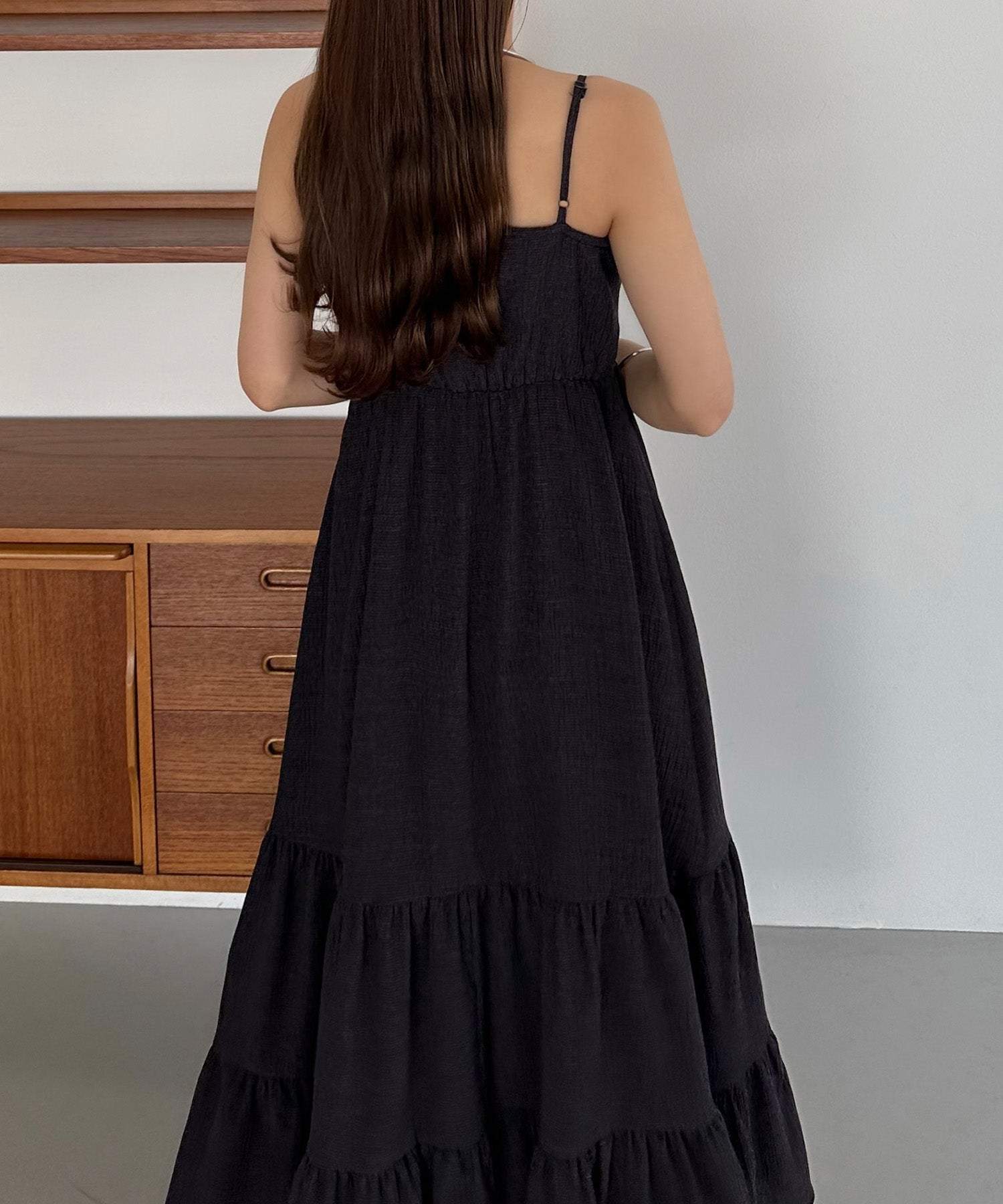 カラウティア callautia callautia 楊柳ティアードキャミワンピース