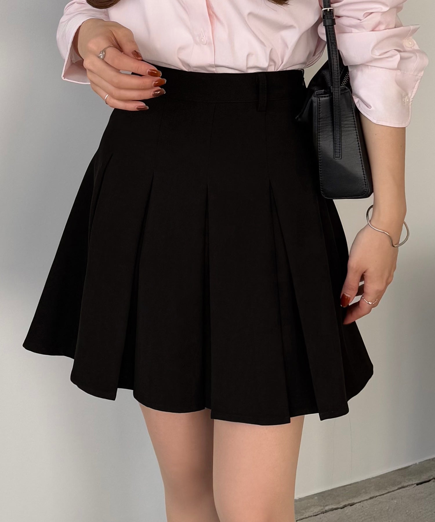 カラウティア callautia callautia インナーパンツ付プリーツミニスカート （ブラック） ブラック