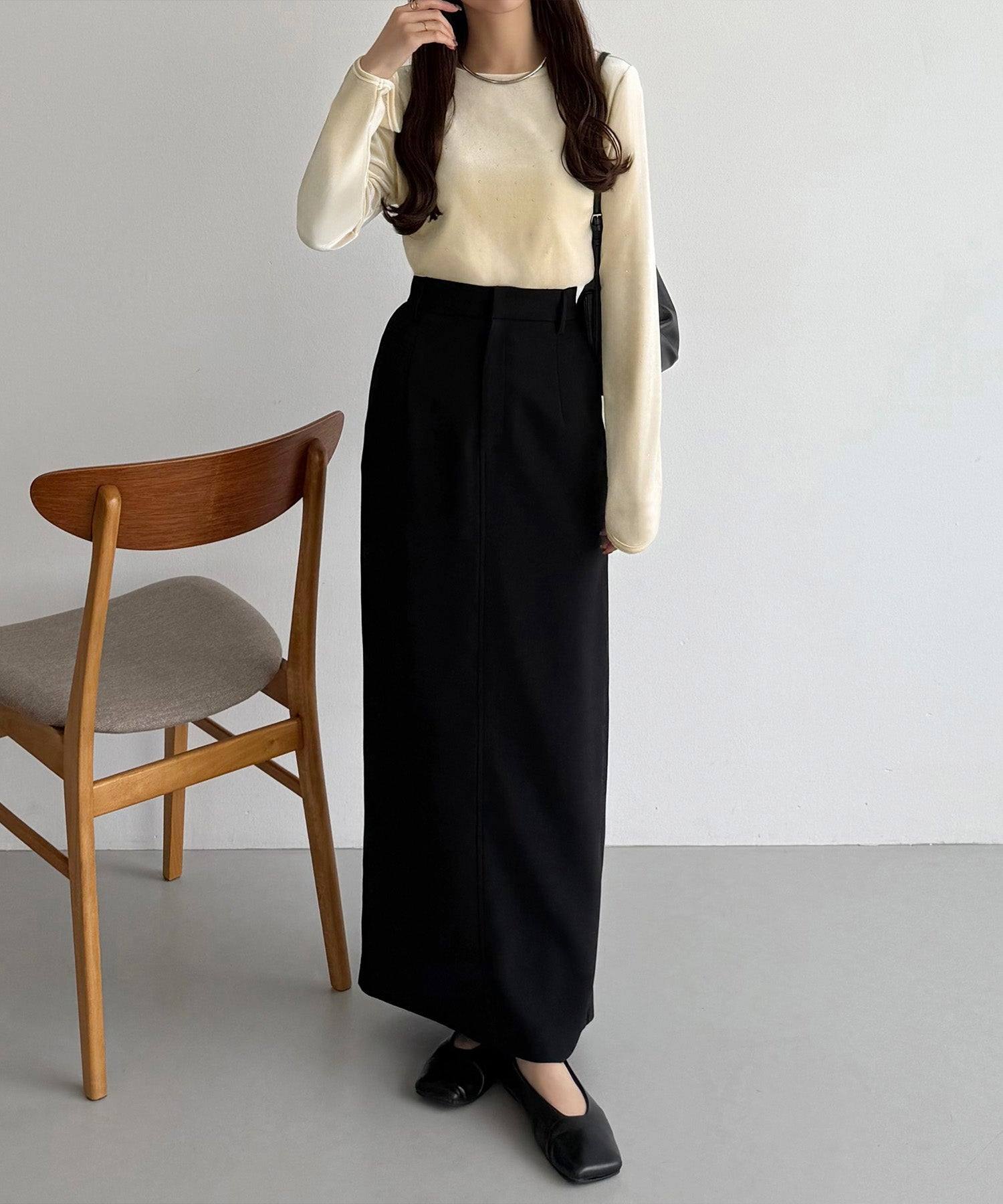 カラウティア callautia callautia バックオープンストーンベロアカットソー （ライトベージュ） ライトベージュ