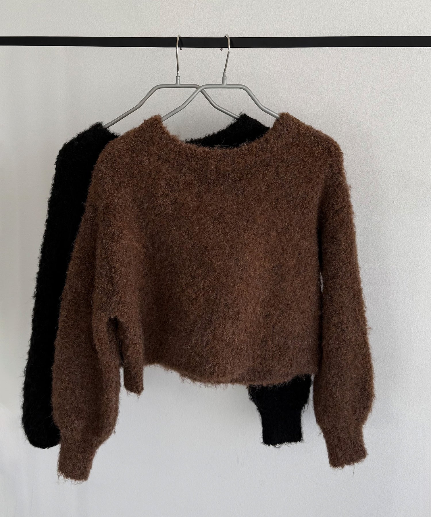 カラウティア callautia callautia 前後2wayリボンシャギーニット （ブラウン） ブラウン