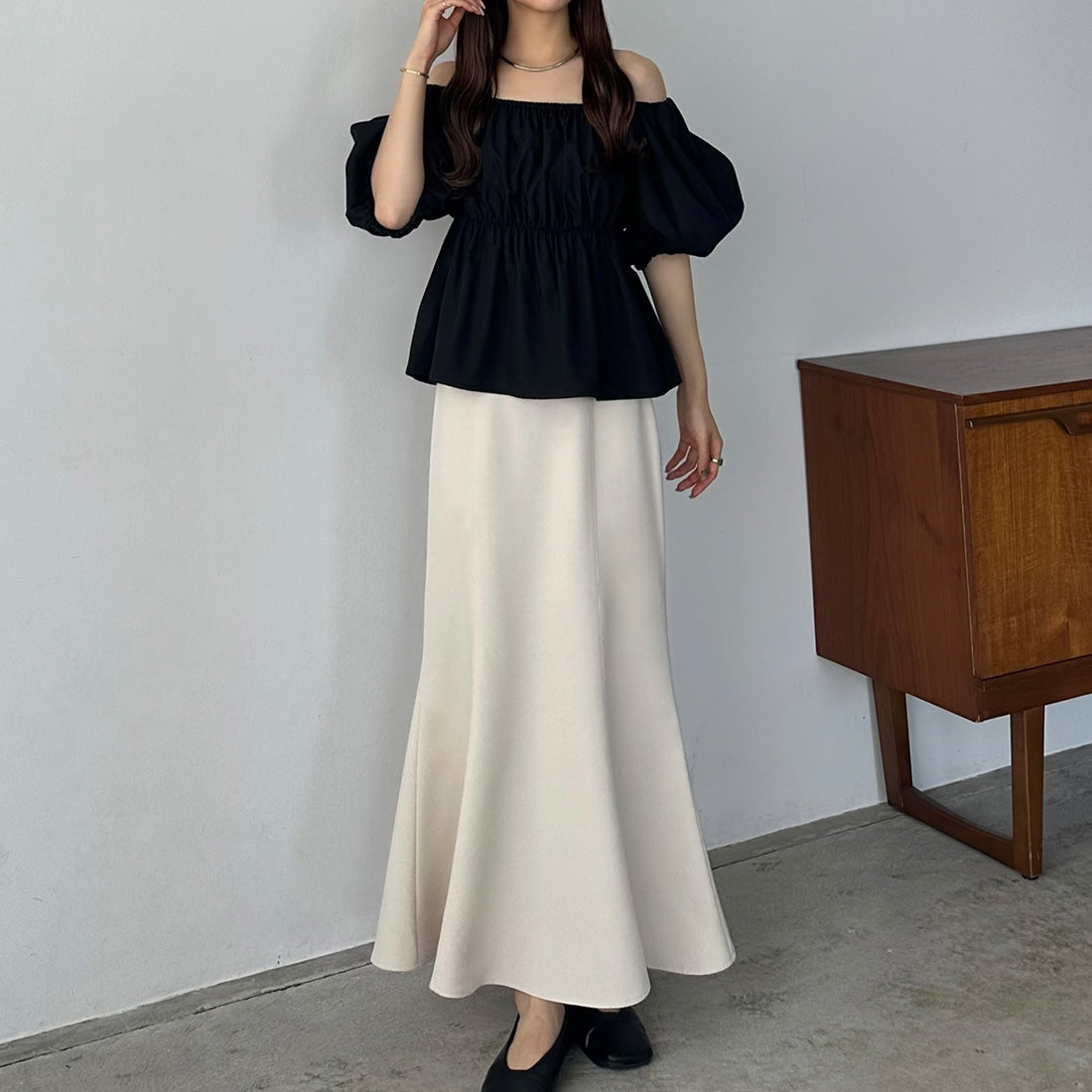 カラウティア callautia callautia オフショルブラウス