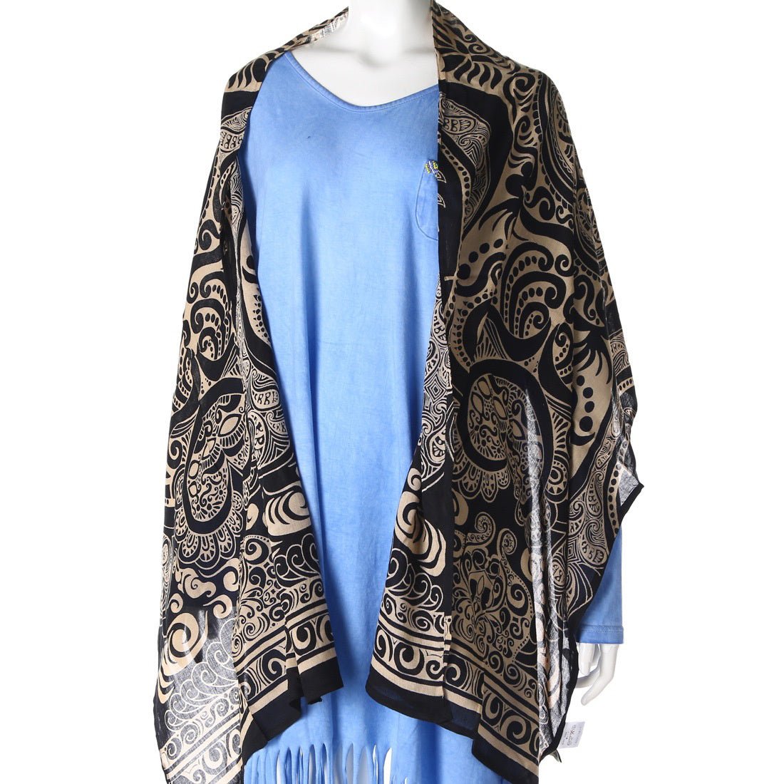 [Chaihane] Tribal stole black